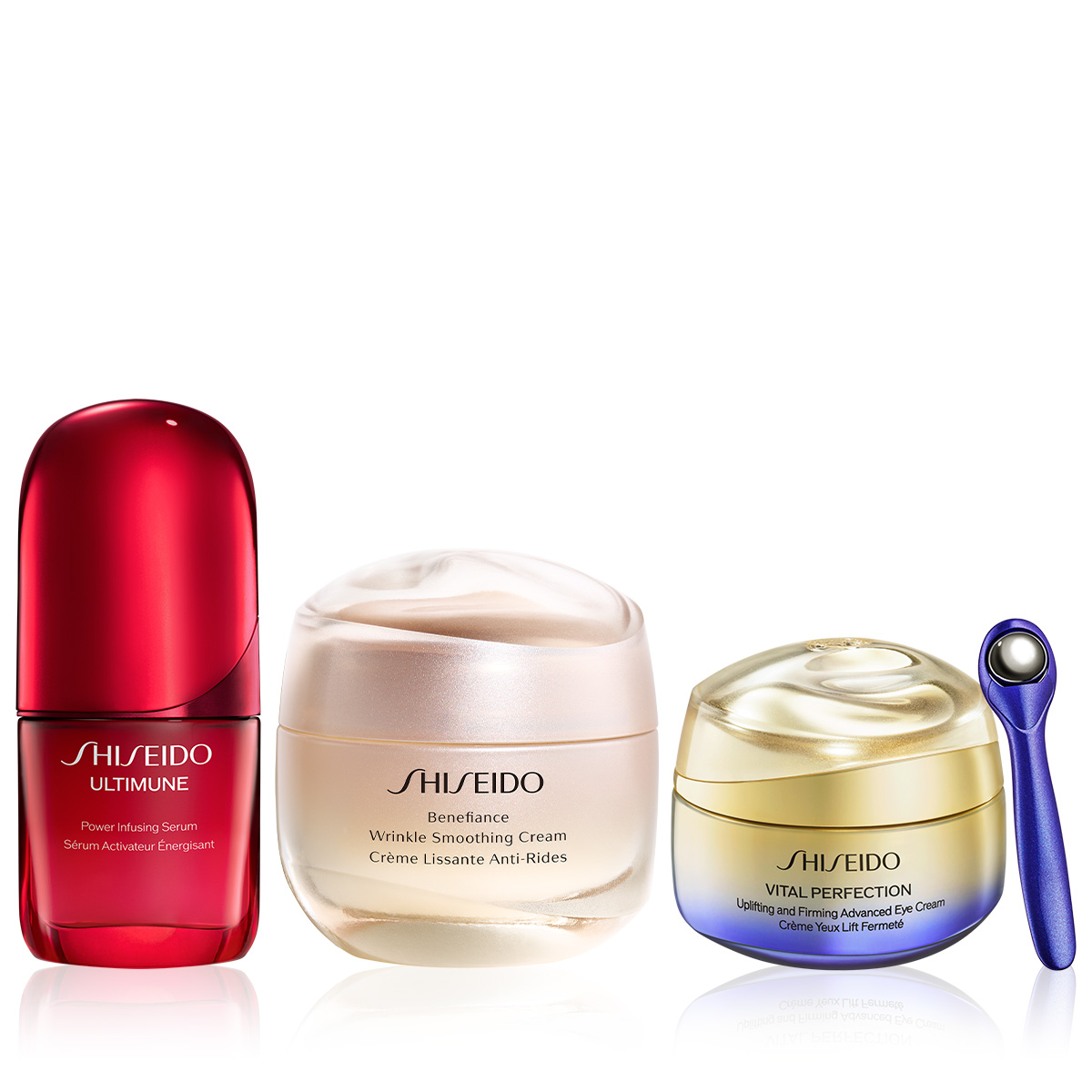 SHISEIDO - BEST SELLER SKINCARE HEROES - Retinol İçeren Sıkılaştırıcı Göz Kremi & Yaşlanmayı Yavaşlatan Serum & Kırışıklık Onarıcı Krem Seti